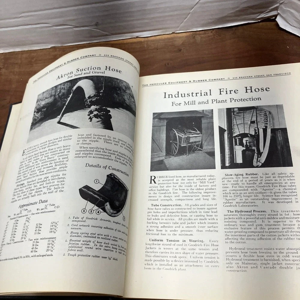 Hercules Equipment & Rubber Co. Catalog Industrial Products 1942 San Francisco